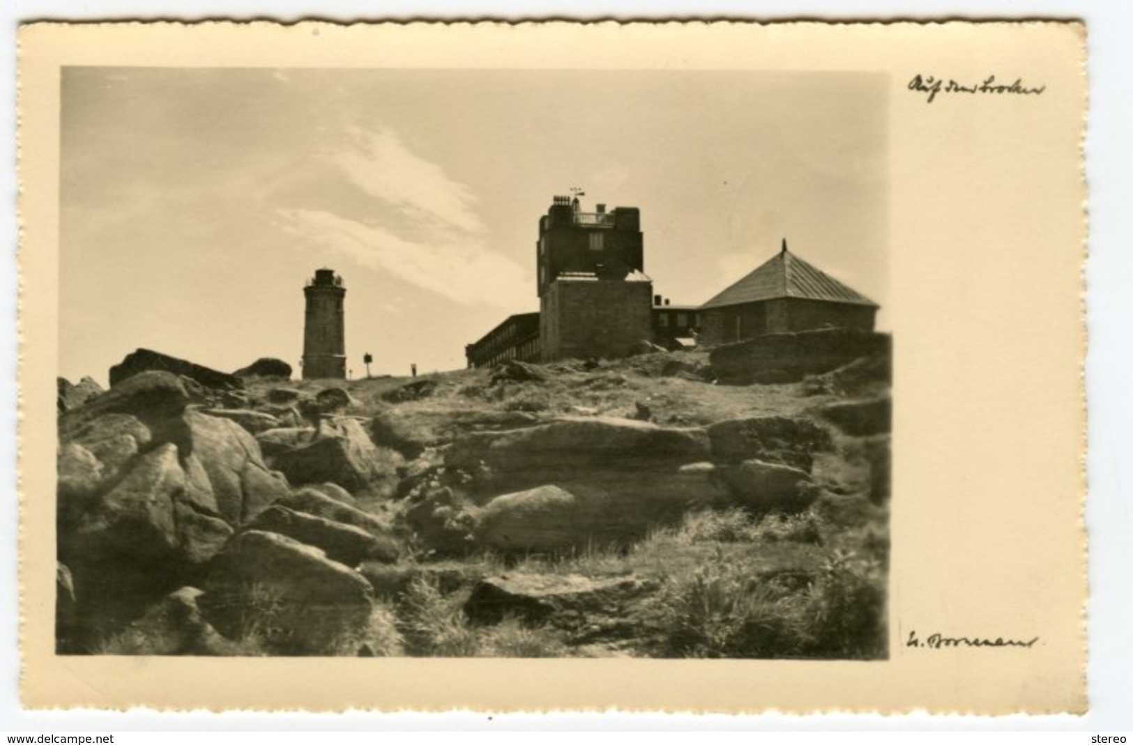 Brocken Hotel Harz Deutschland Germany Postcard 1934 - Schierke