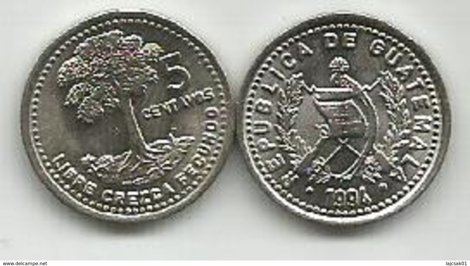 Guatemala 5 Centavos  1994. High Grade - Guatemala