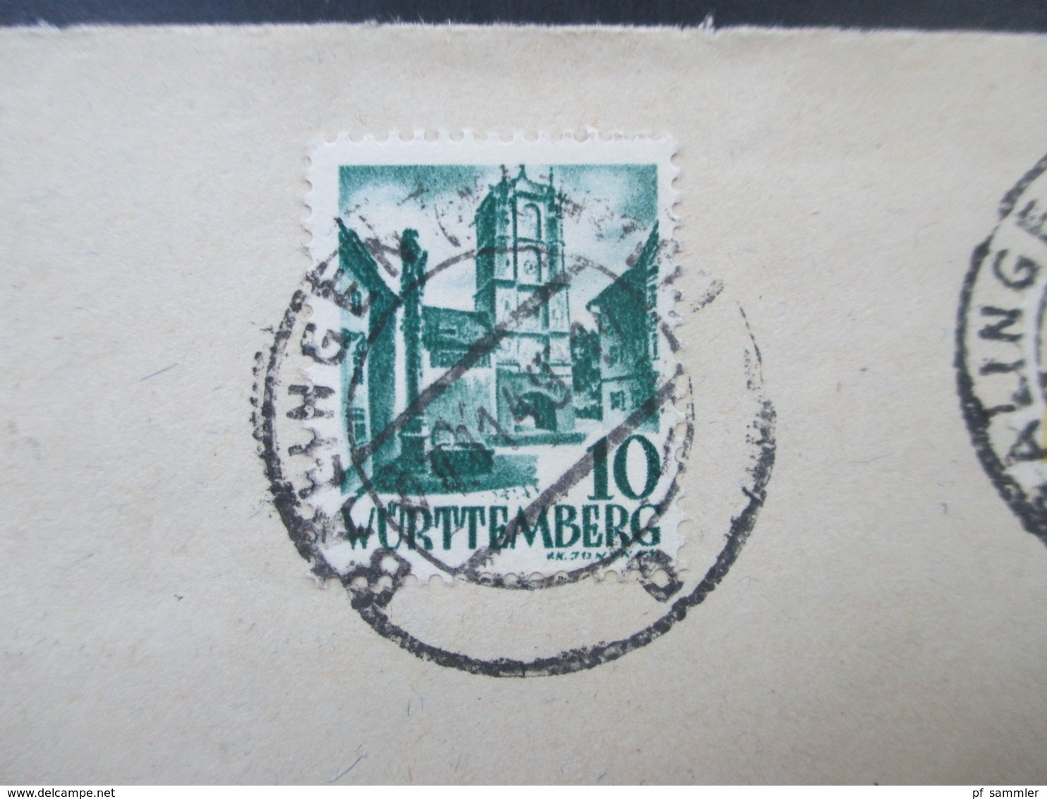 Französische Zone Württemberg 1949 Nr. 33 Und 49 MiF Mit Wohnungsbau Abgabe Bedarf?!? - Württemberg