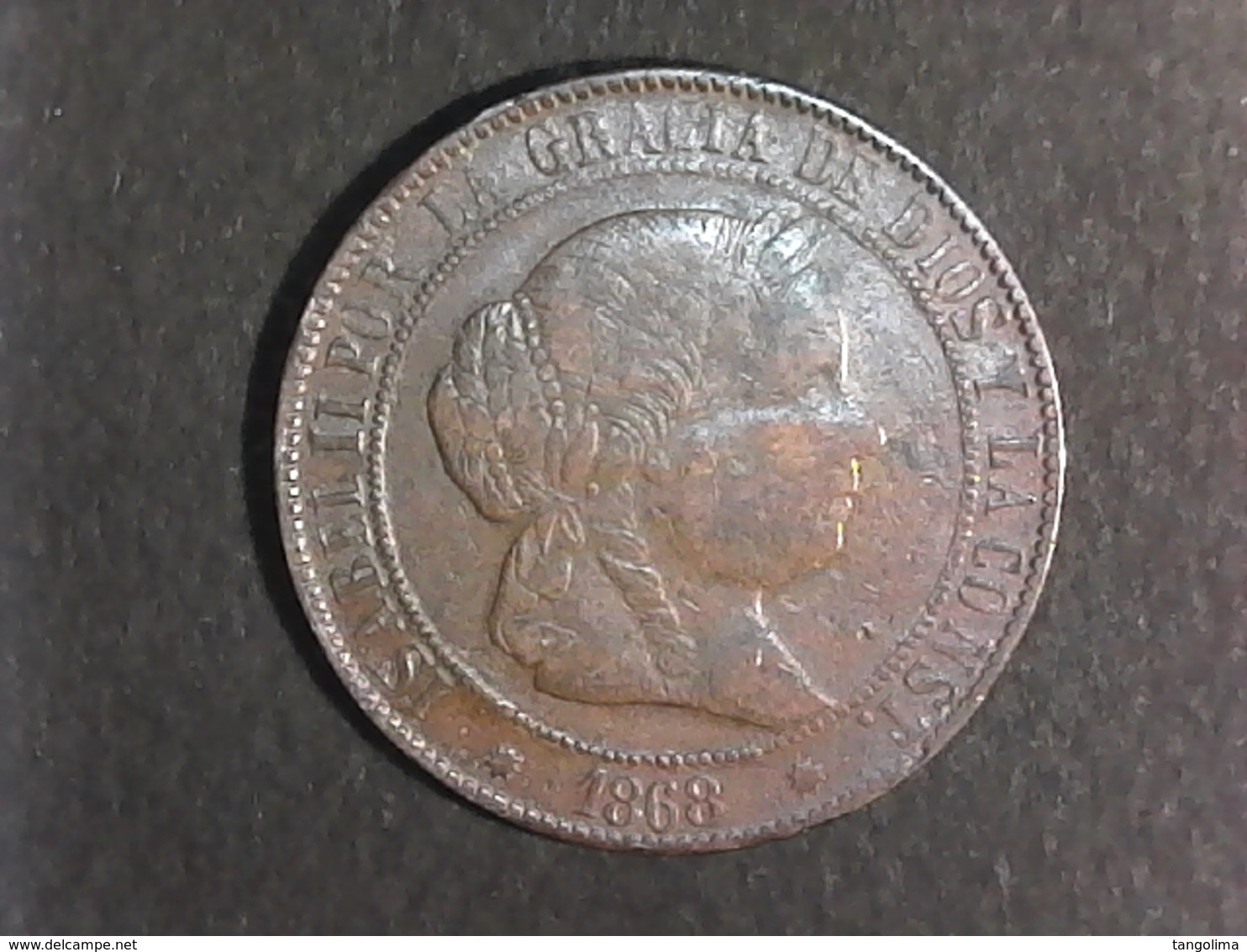 5 Centimos De Escudo 1868 - Primi Conii