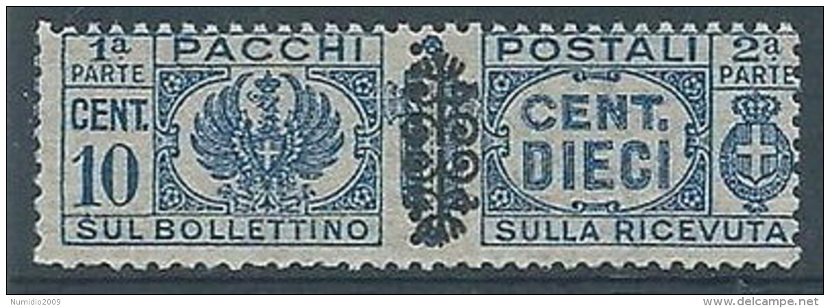 1945 LUOGOTENENZA PACCHI POSTALI 10 CENT MNH ** - RR4377-2 - Paketmarken