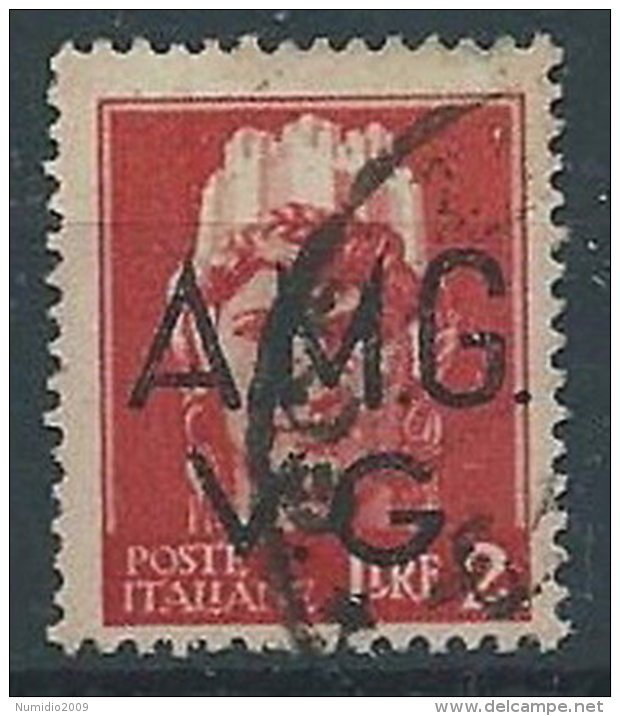 1945-47 TRIESTE AMG VG USATO IMPERIALE 2 LIRE - RR13222-2 - Used