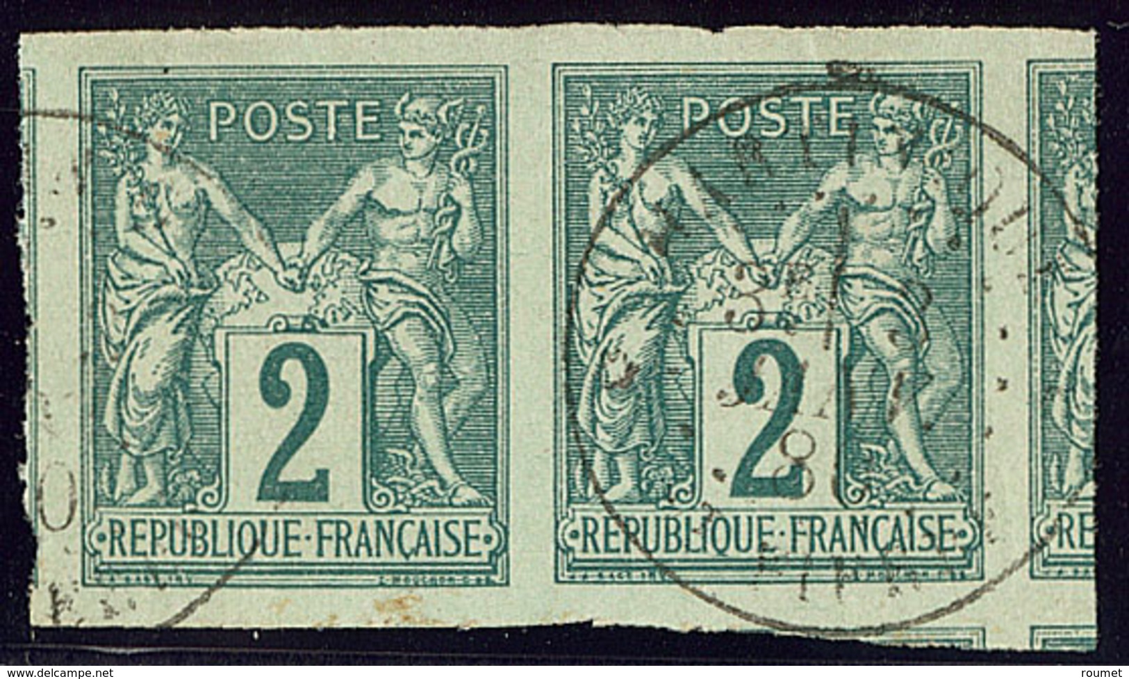 Précurseurs. CG No 30, Paire, Quatre Voisins, Obl Cad, Superbe - Other & Unclassified