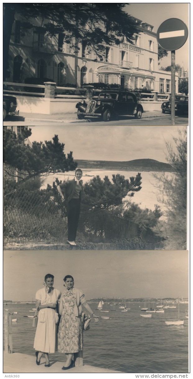 Lot de 21 Photos Amateur -35 SAINT LUNAIRE Août 1956 - No CPA