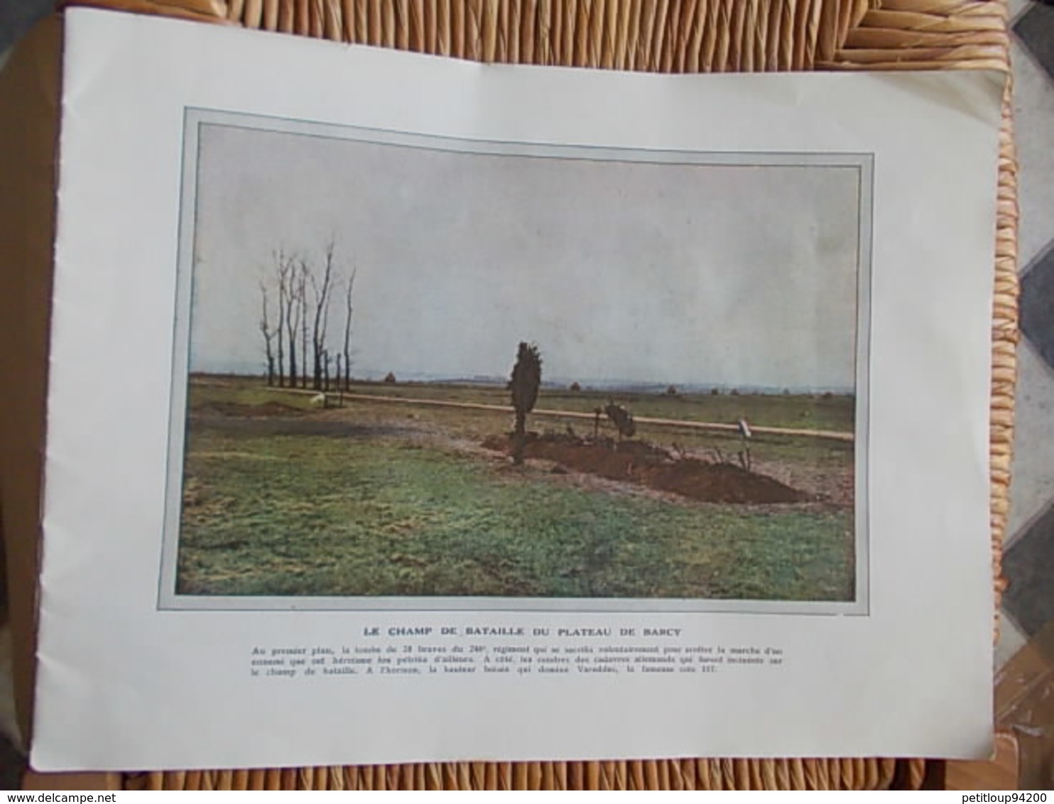 FASCICULE 20 PHOTOGRAPHIES EN COULEURS No1 Les Champs De Bataille De La Marne TEXTE DE GERVAIS-COURTELLEMONT Année 1915 - Frankrijk