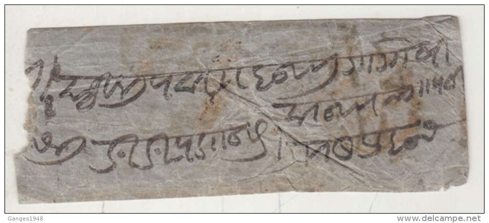 India QV Era  1870's   Unfranked  Postage Due  Small Cover  2  Scans  #  11774  D Inde Indien - 1858-79 Kronenkolonie