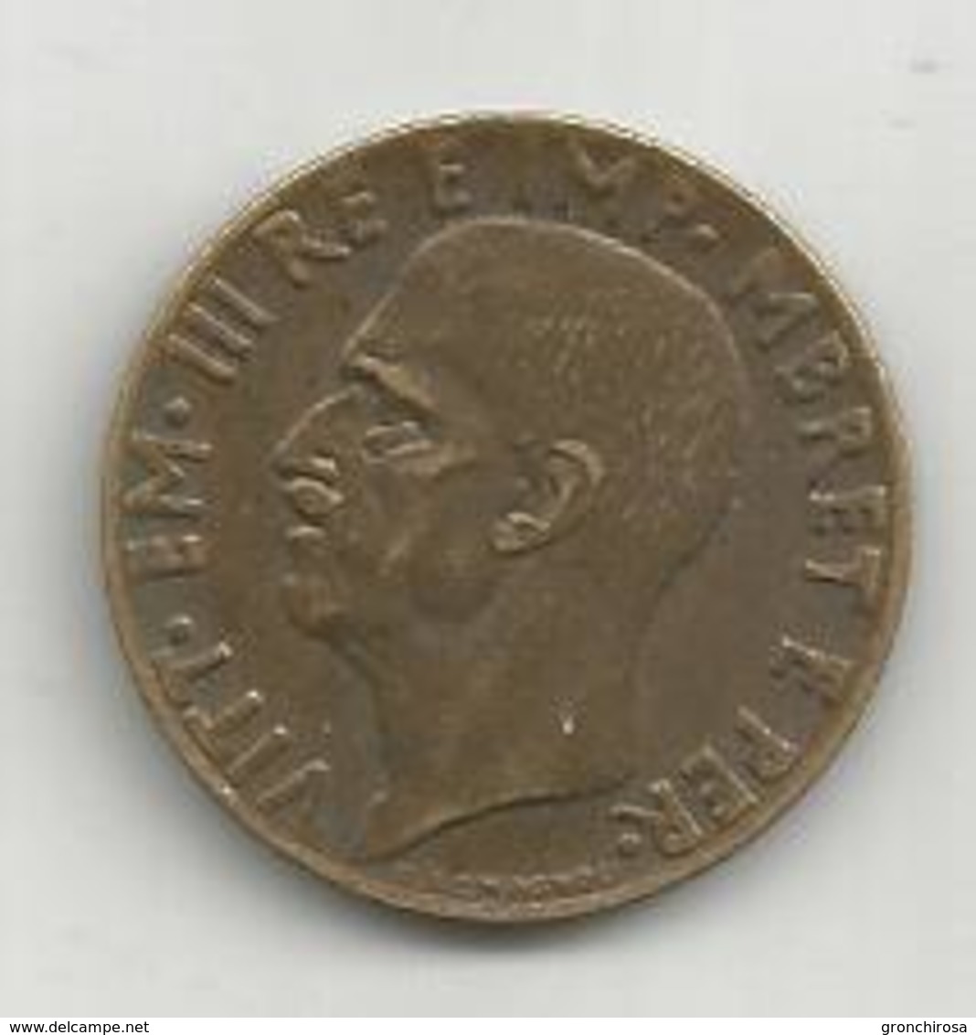 Albania Italiana, 1940, 0,10 Lek, Vittorio Emanuele. - Albania