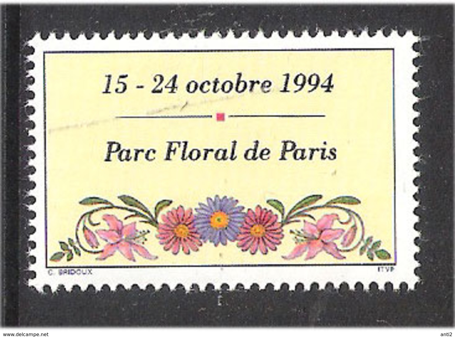 France  1994 Picture Field From Blocs   - Pure Floral De Paris And Le Salon Du Timbre, - Autres & Non Classés