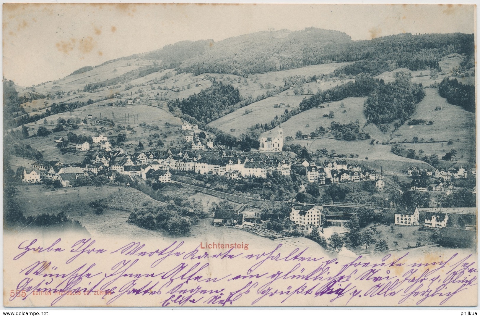 1901 - Lichtensteig - Gelaufen - Lichtensteig