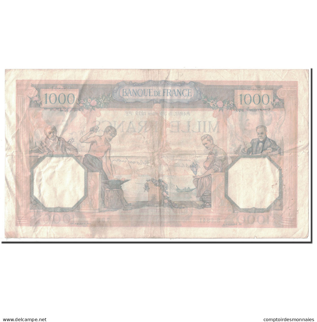 France, 1000 Francs, 1 000 F 1927-1940 ''Cérès Et Mercure'', 1939, 1939-03-30 - 1 000 F 1927-1940 ''Cérès Et Mercure''