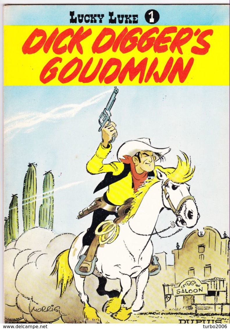 LUCKY LUKE Stripboeken 5 Verschillende Delen : 1-2-5-6-IX Zie Scans Voor- En Achterzijde ! - Lucky Luke