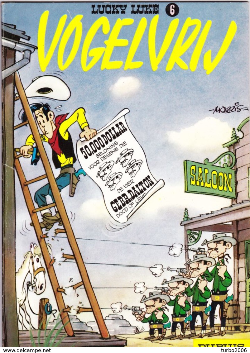 LUCKY LUKE stripboeken 5 verschillende delen : 1-2-5-6-IX zie scans voor- en achterzijde !