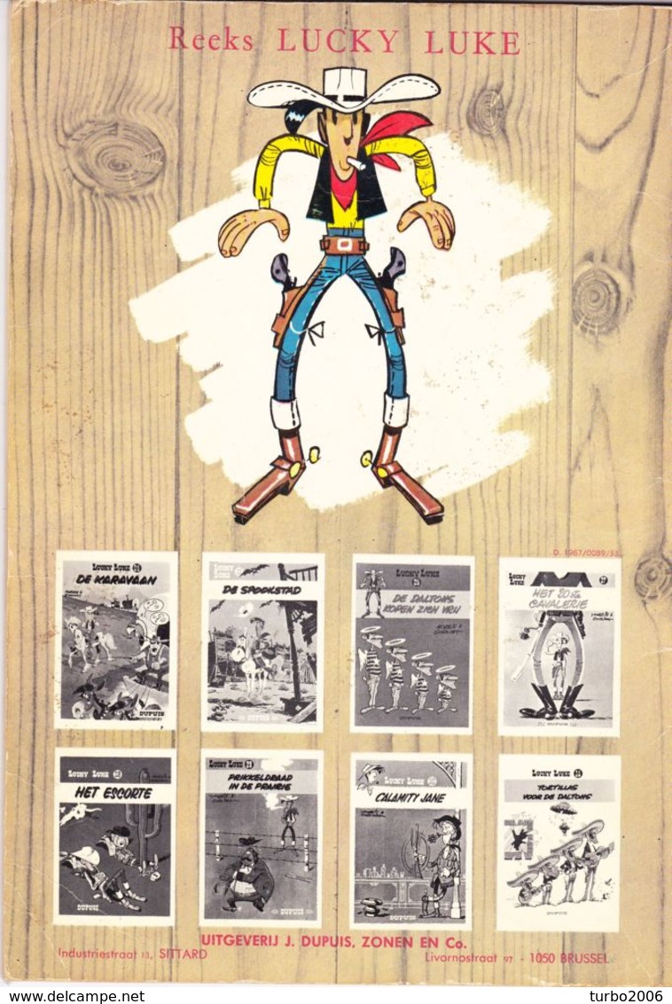 LUCKY LUKE stripboeken 5 verschillende delen : 11-13-15-19-20 zie scans voor- en achterzijde !