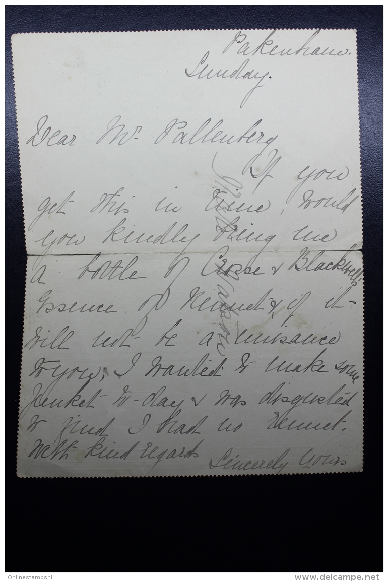 Victoria, Letter Card Used 1889 To Melbourne - Covers & Documents