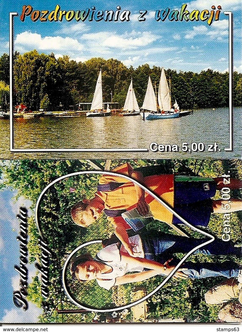 POLAND / POLEN, CIECHANÓW POST OFICE, 2001,  Booklet 64/65 - Carnets