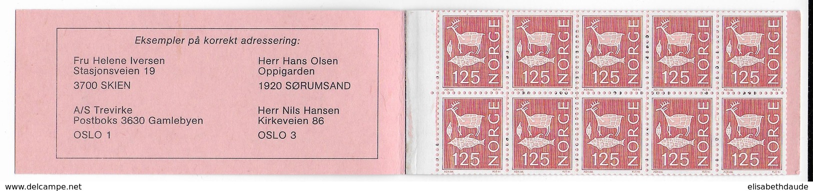 NORVEGE - 1975 - CARNET USAGE COURANT  **/MNH - - Machine Labels [ATM]