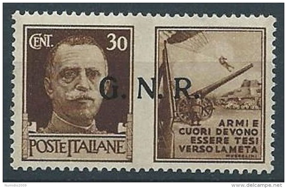 1944 RSI PROPAGANDA DI GUERRA 30 CENT VERONA MNH ** - RR13730-3 - Kriegspropaganda