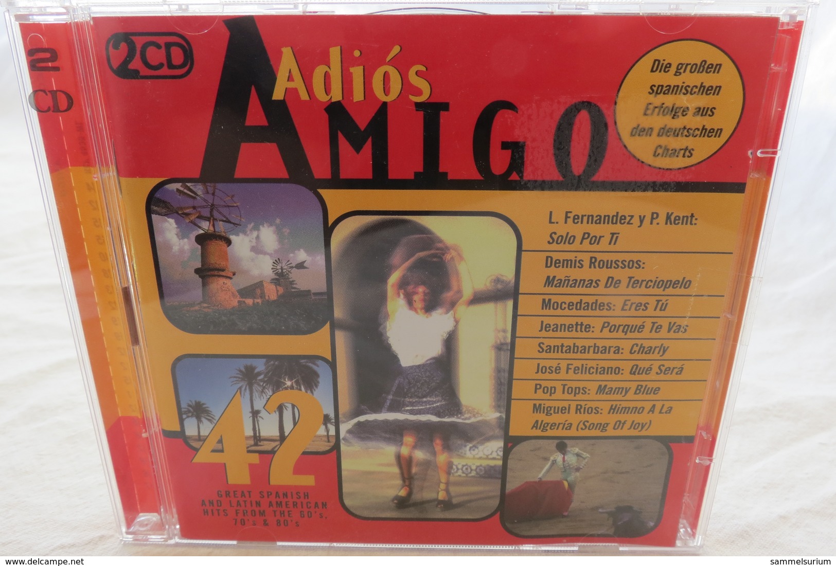 2 CDs "Adiós Amigo" 24 Große Spanische Erfolge Der 60's, 70's Und 80's Aus Den Deutschen Charts - Altri - Musica Spagnola