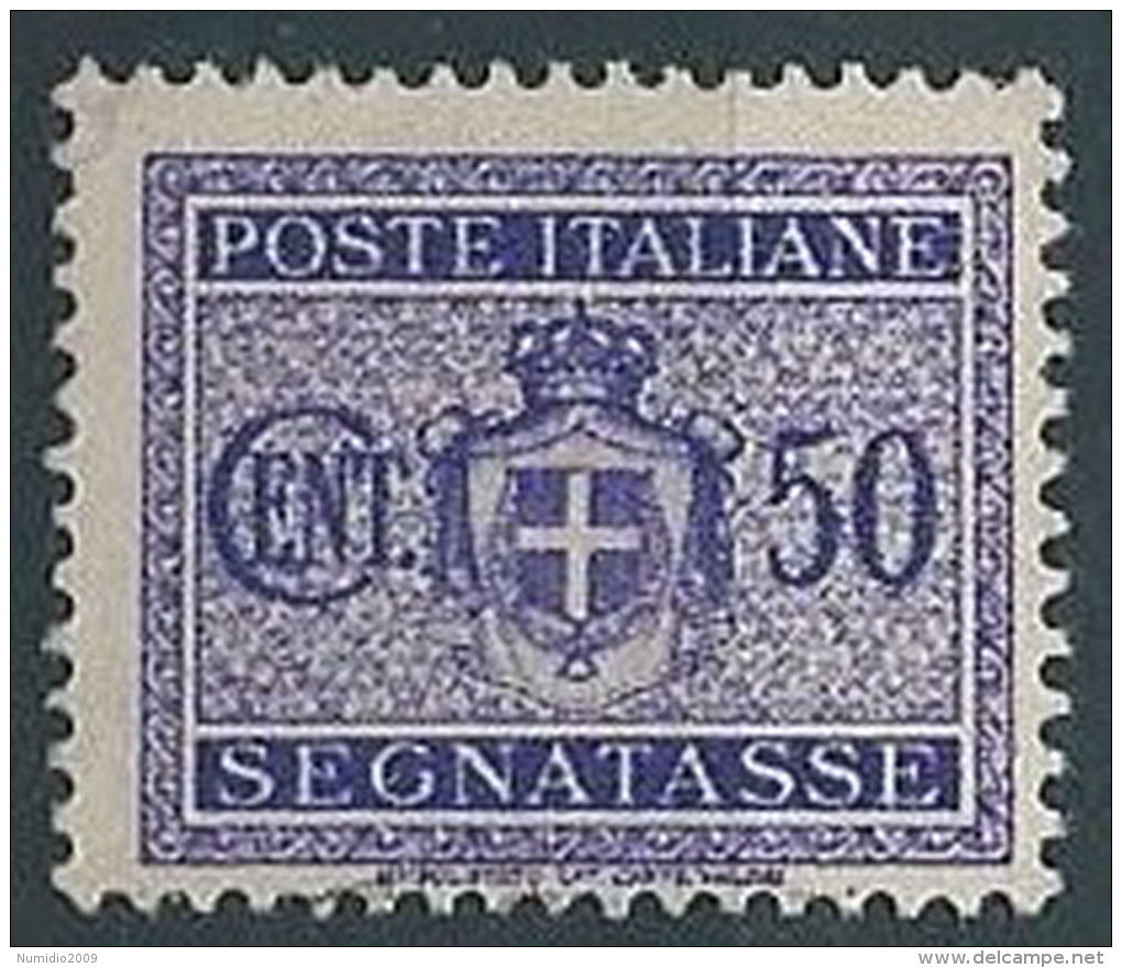 1945 LUOGOTENENZA USATO SEGNATASSE RUOTA 50 CENT - RR13827-10 - Strafport