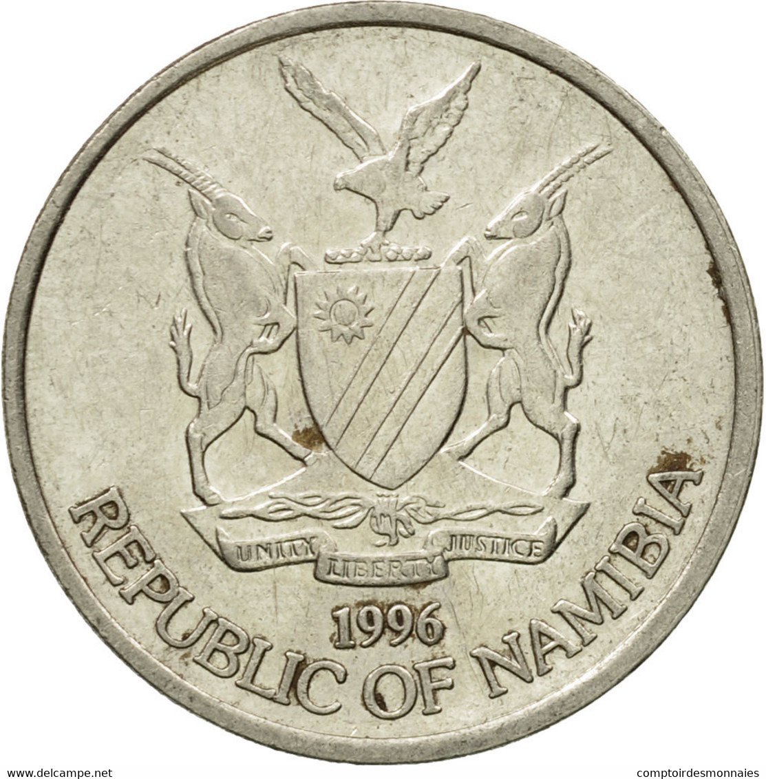 Monnaie, Namibia, 10 Cents, 1996, Vantaa, TTB, Nickel Plated Steel, KM:2 - Namibie