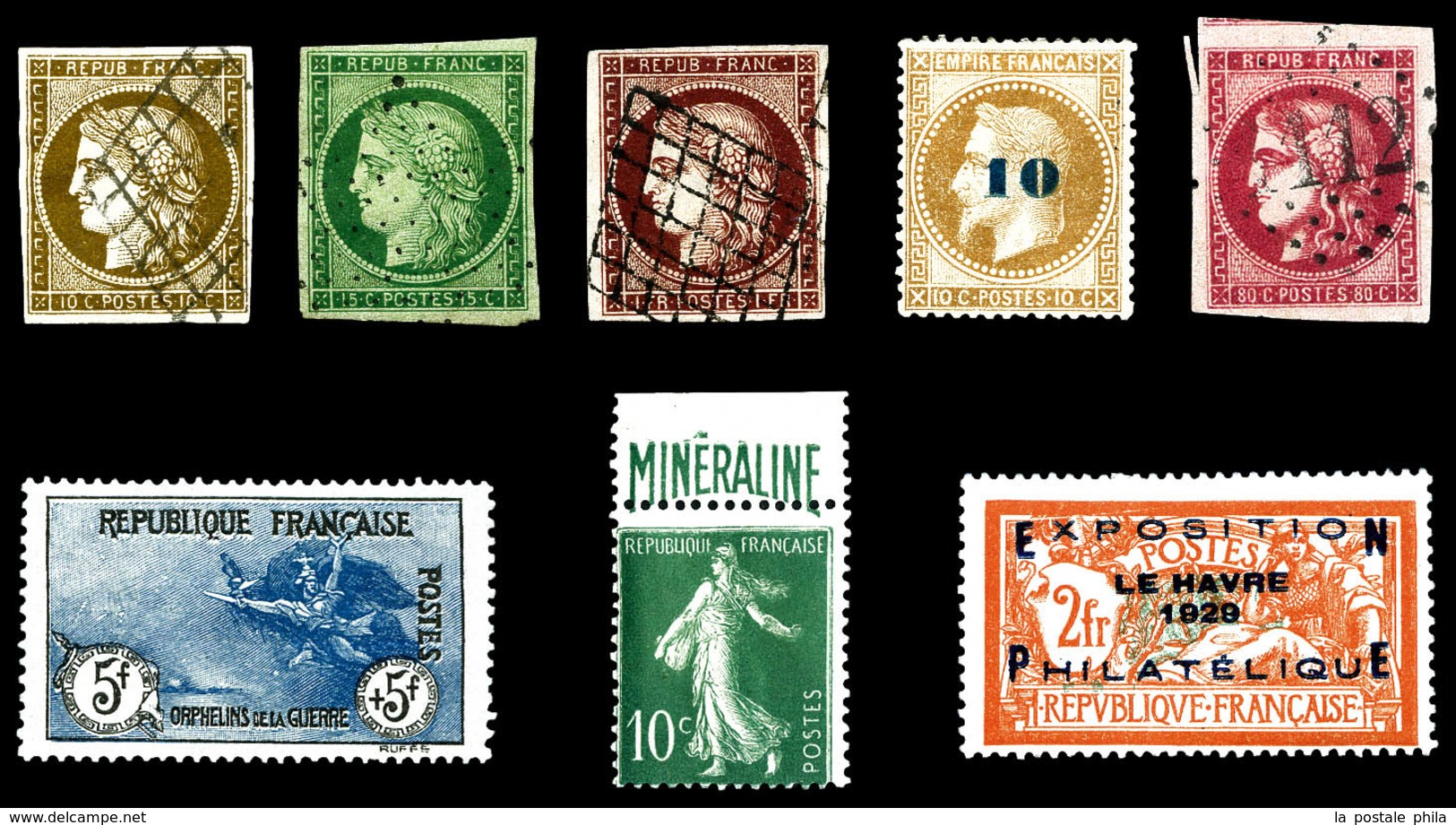 NO 1849/1950, Collection De Timbres Neufs Et Oblitérés, De Bonnes Valeurs Avant 1900 Dont N°1c, 6B, 18, Non émis 34, 40B - Sammlungen