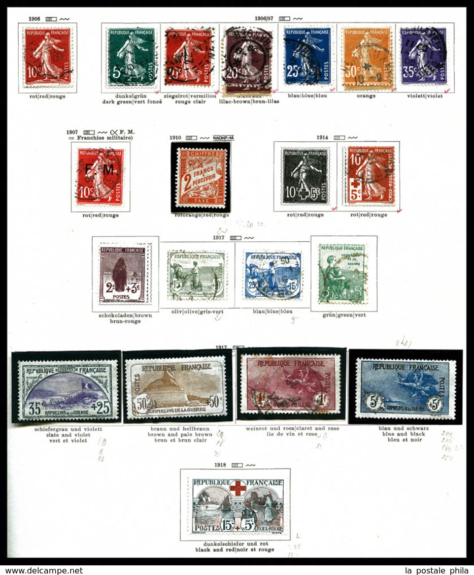 NO 1849/1955, Interressante Collection De Timbre Neufs Et Oblitérés Dont Cérès 15c Vert & 1f Carmin, Presidence 10c Bist - Sammlungen