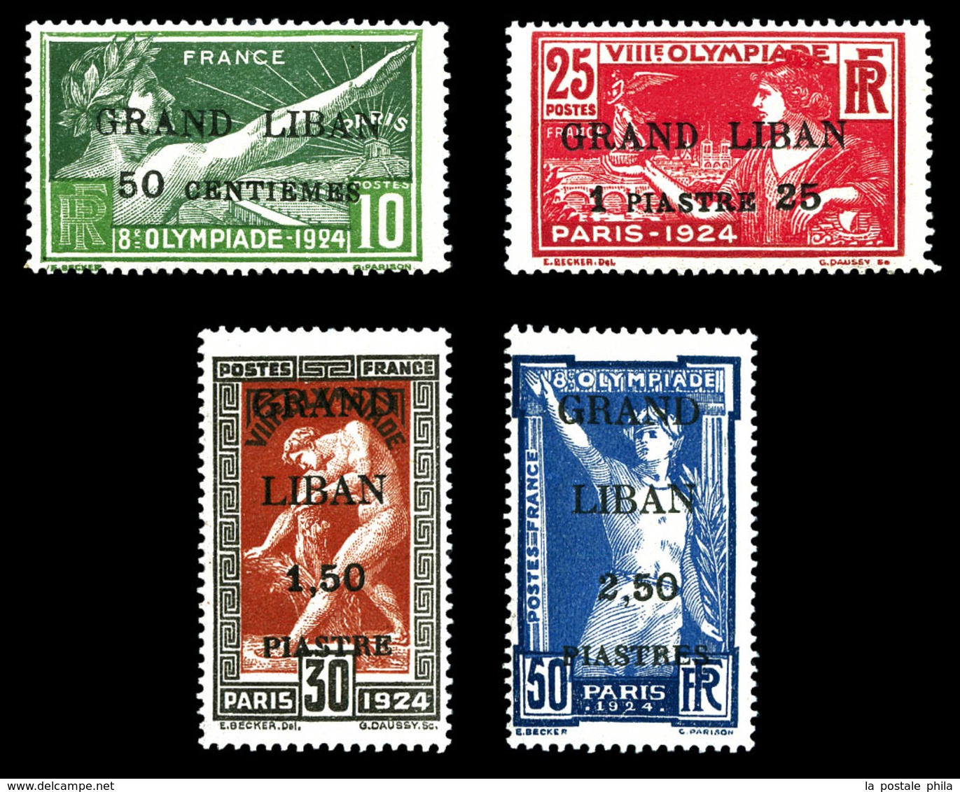 ** GRAND LIBAN N°18/21, Série JO De 1924, TTB  Qualité: **  Cote: 208 Euros - Ungebraucht