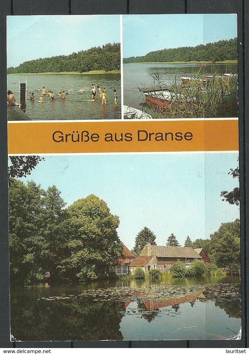 Deutschland DDR Ansichtskarte DRANSE ( Kr. Wittstock ) 1993 Nach Estland Gesendet, Mit Briefmarke - Wittstock