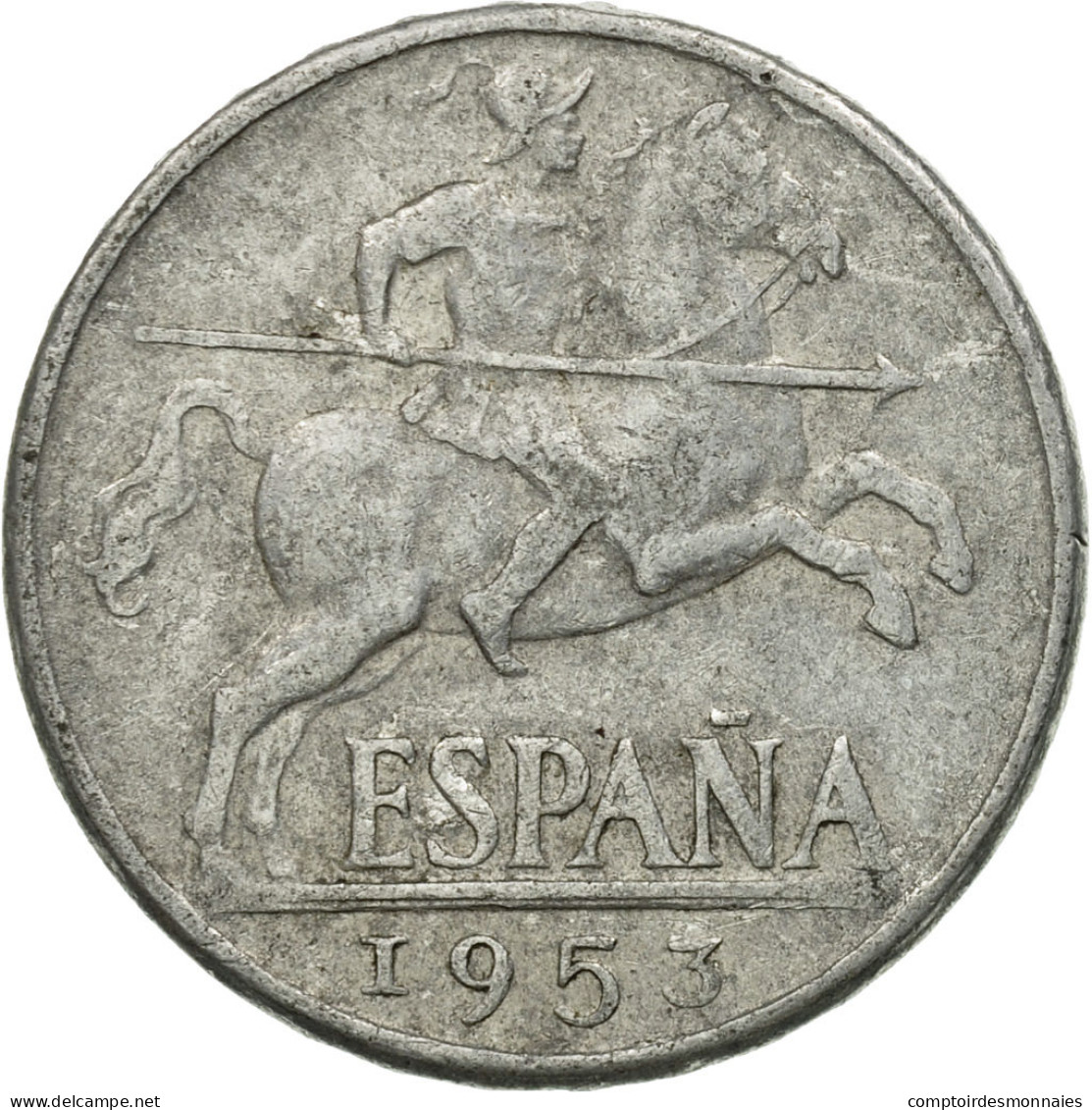 Monnaie, Espagne, 10 Centimos, 1953, TB, Aluminium, KM:766 - 10 Céntimos