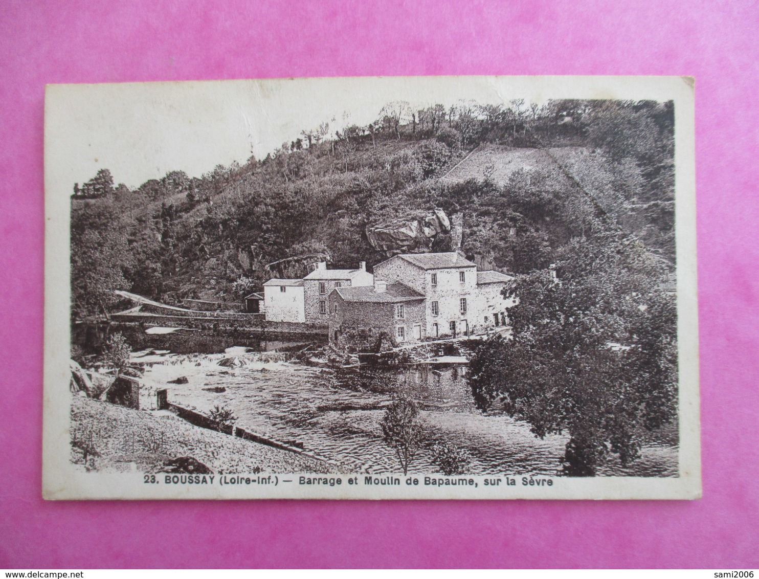 CPA 44 BOUSSAY BARRAGE ET MOULIN DE BAPAUME SUR LA SEVRE - Boussay