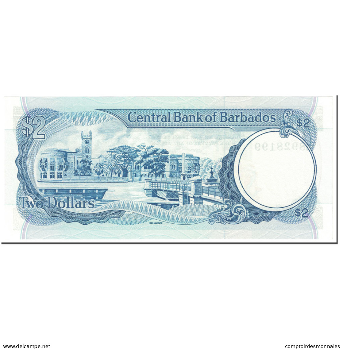 Billet, Barbados, 2 Dollars, 1986, Undated (1986), KM:36, NEUF - Barbados