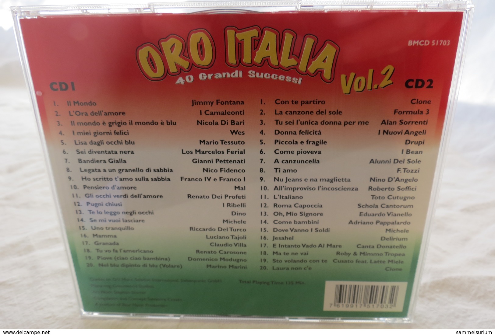 2 CDs "Oro Italia" Vol. 2, 40 Grandi Successi - Other - Italian Music