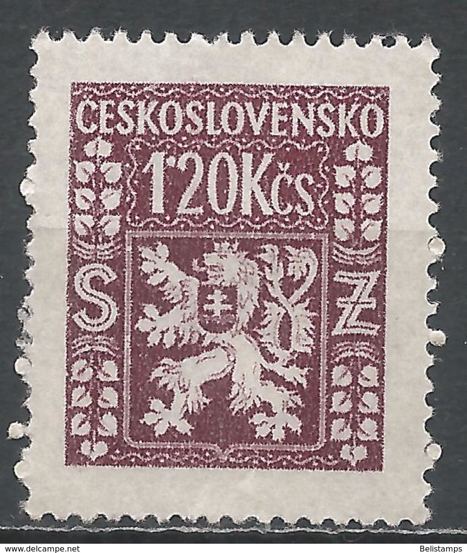 Czechoslovakia 1947. Scott #O11 (M) Coat Of Arms - Dienstmarken