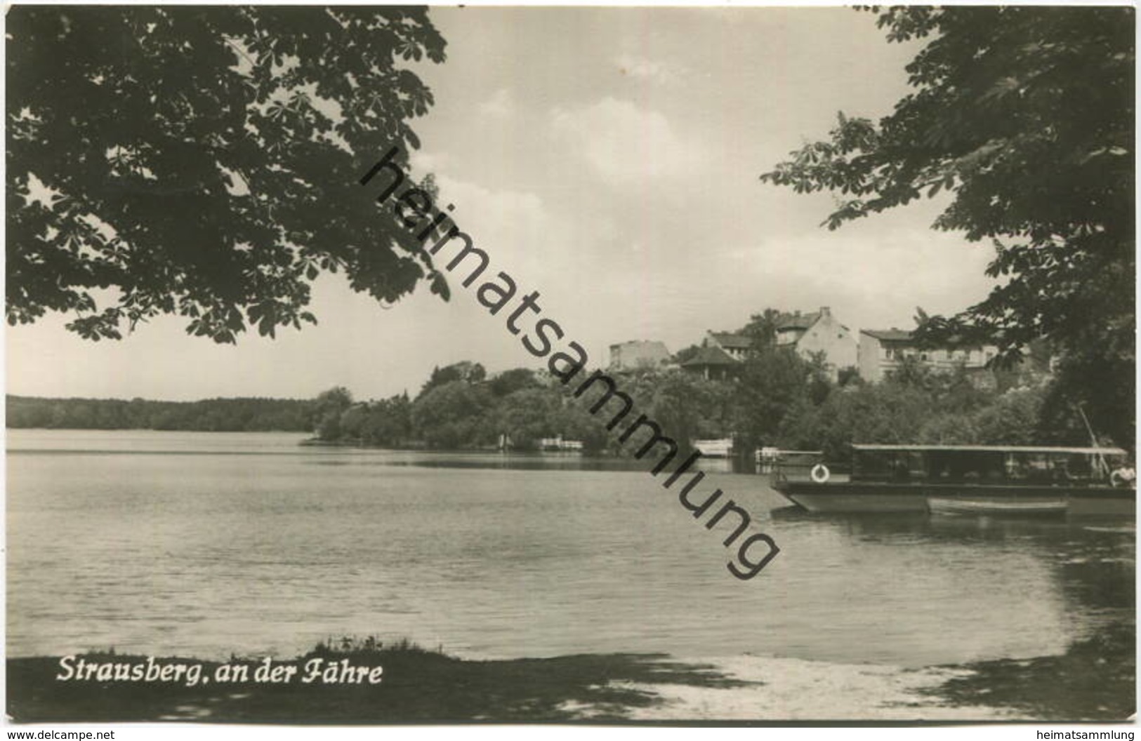 Strausberg An Der Fähre - Foto-AK - Verlag H. Sander Berlin Gel. 1960 - Strausberg