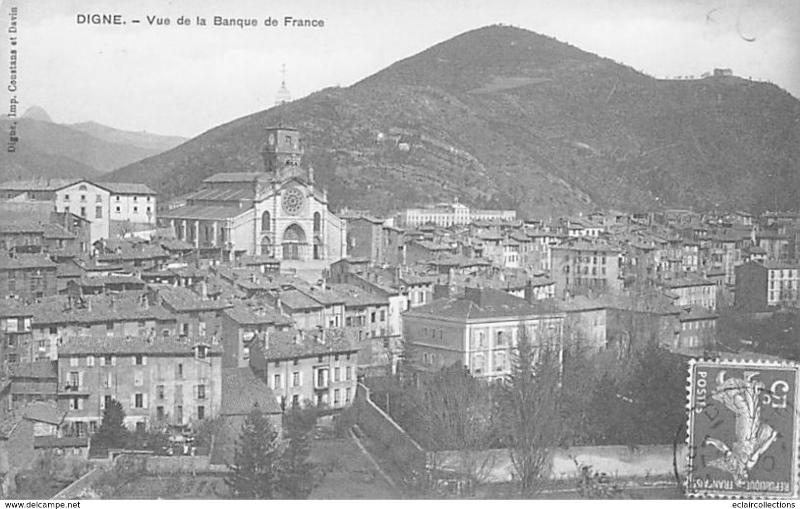 Digne    04       Vue  De La Banque De France         (voir Scan) - Digne