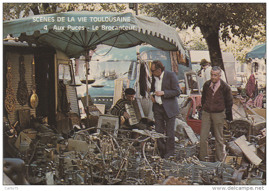 Marchés - Marché Brocante - Métiers - Brocanteur Ferrailleur - Accordéon - Marktplaatsen