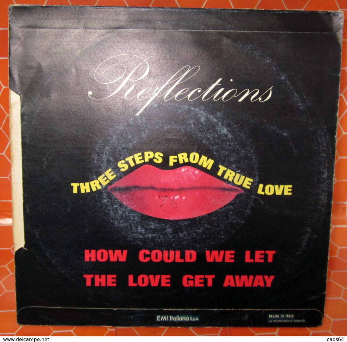 REFLECTIONS THREE STEPS FROM TRUE LOVE COVER NO VINYL 45 GIRI - 7" - Accessories & Sleeves