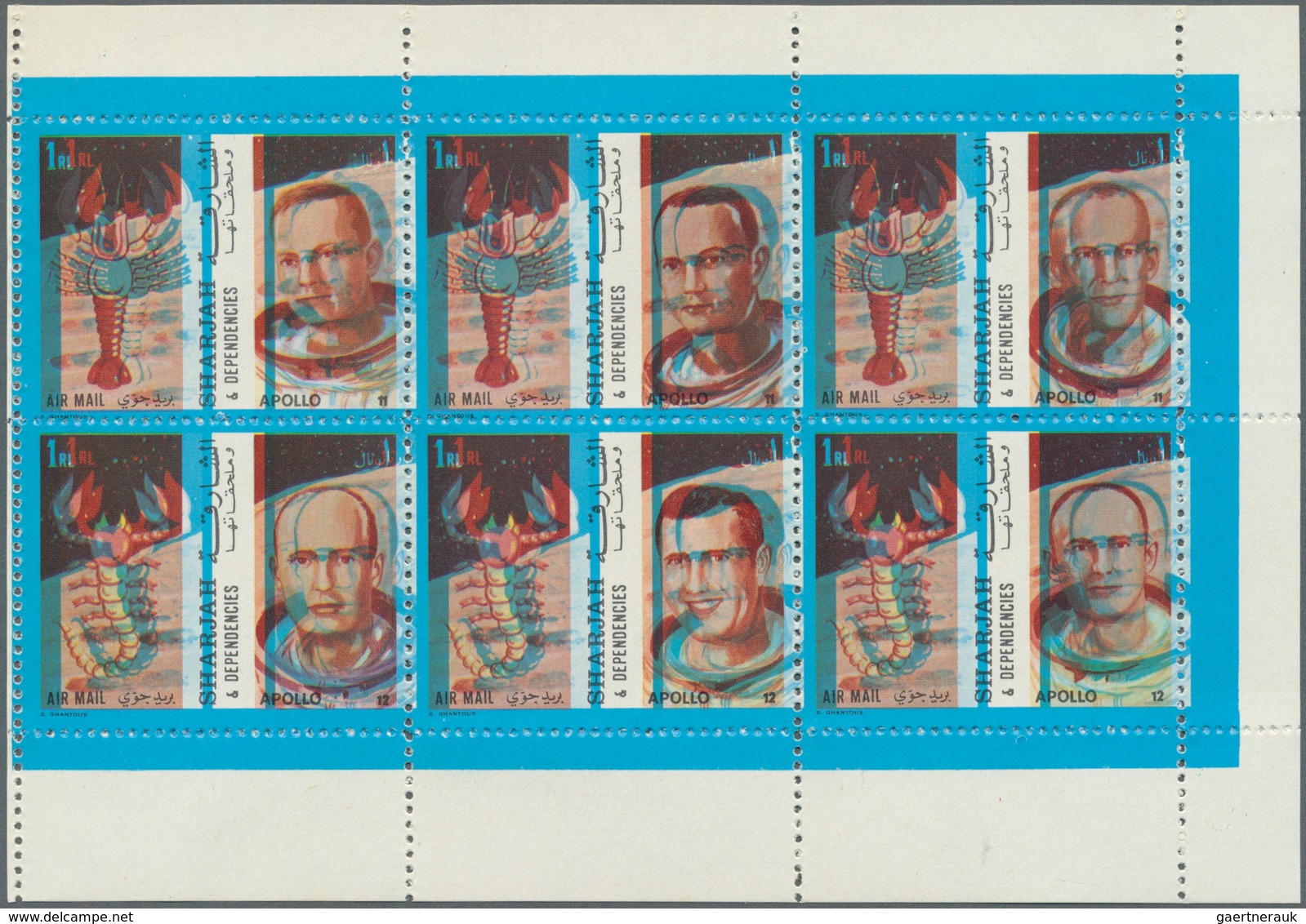 Schardscha / Sharjah: 1963/1972, Chiefly U/m Accumulation In A Binder, Incl. Mini Sheets, Some Varie - Schardscha