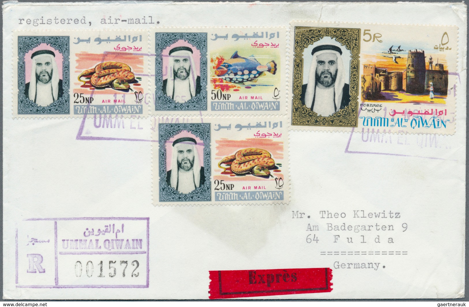 Asien: 1964/1997, Gulf States/Arabian Peninsula, Assortment Of 32 Covers/cards, Comprising E.g. Qata - Sonstige - Asien