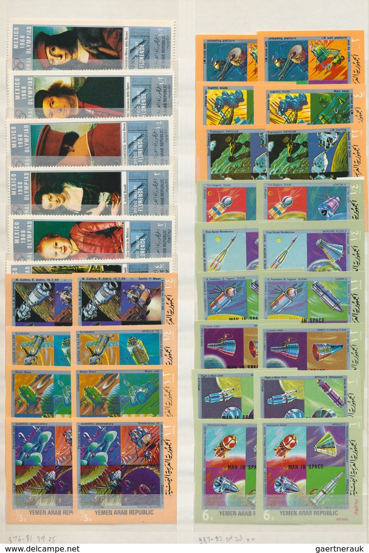 Asien: 1965/1972 (ca.), GULF STATES, U/m Stock In An Album With Sets And Souvenir Sheets, Apparently - Sonstige - Asien