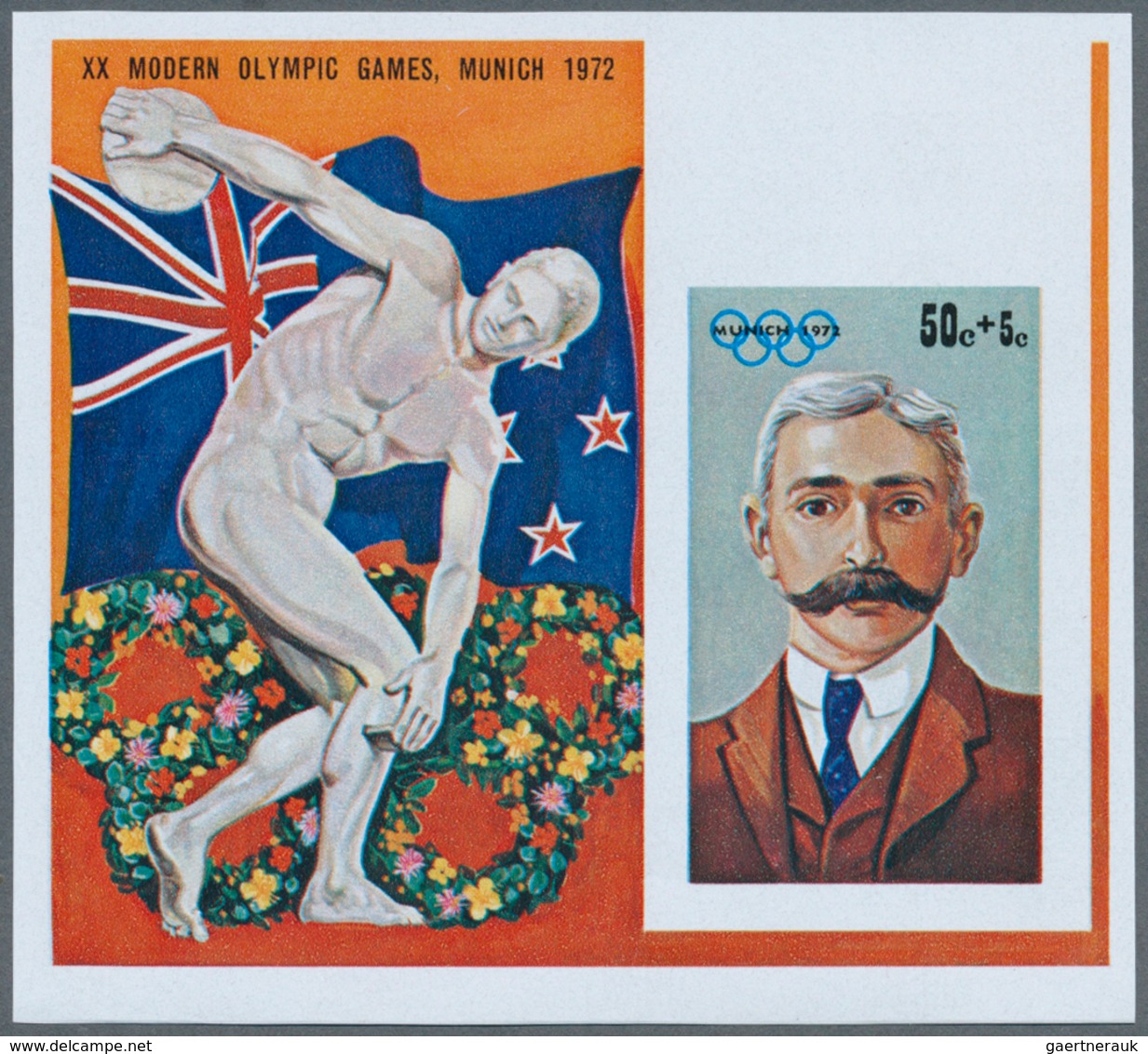 Thematik: Olympische Spiele / Olympic Games: 1972, Cook Islands. Progressive Proofs Set Of Sheets Fo - Autres & Non Classés