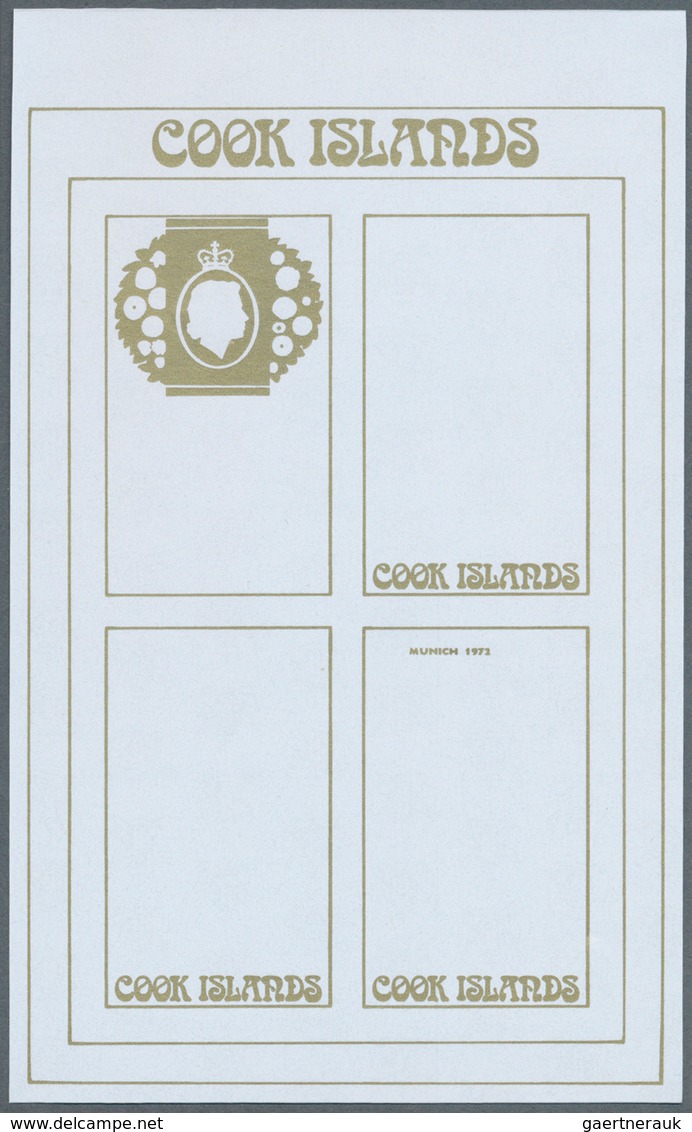 Thematik: Olympische Spiele / olympic games: 1972, Cook Islands. Progressive proofs set of sheets fo