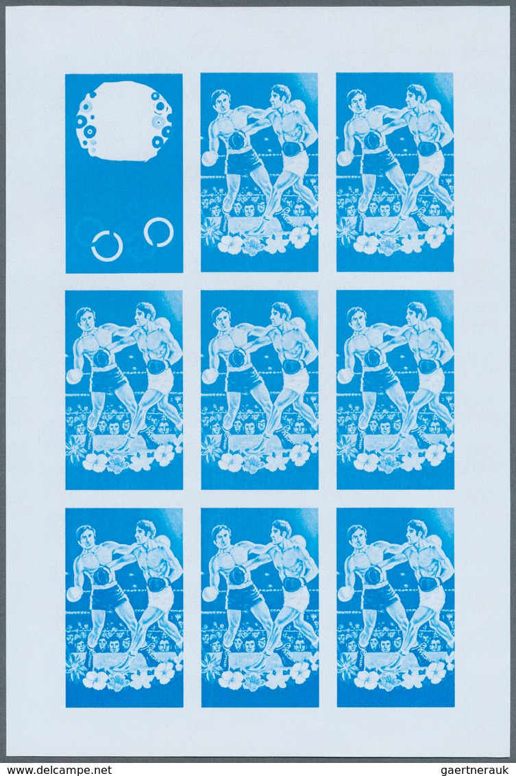 Thematik: Olympische Spiele / olympic games: 1972, Cook Islands. Progressive proofs set of sheets fo