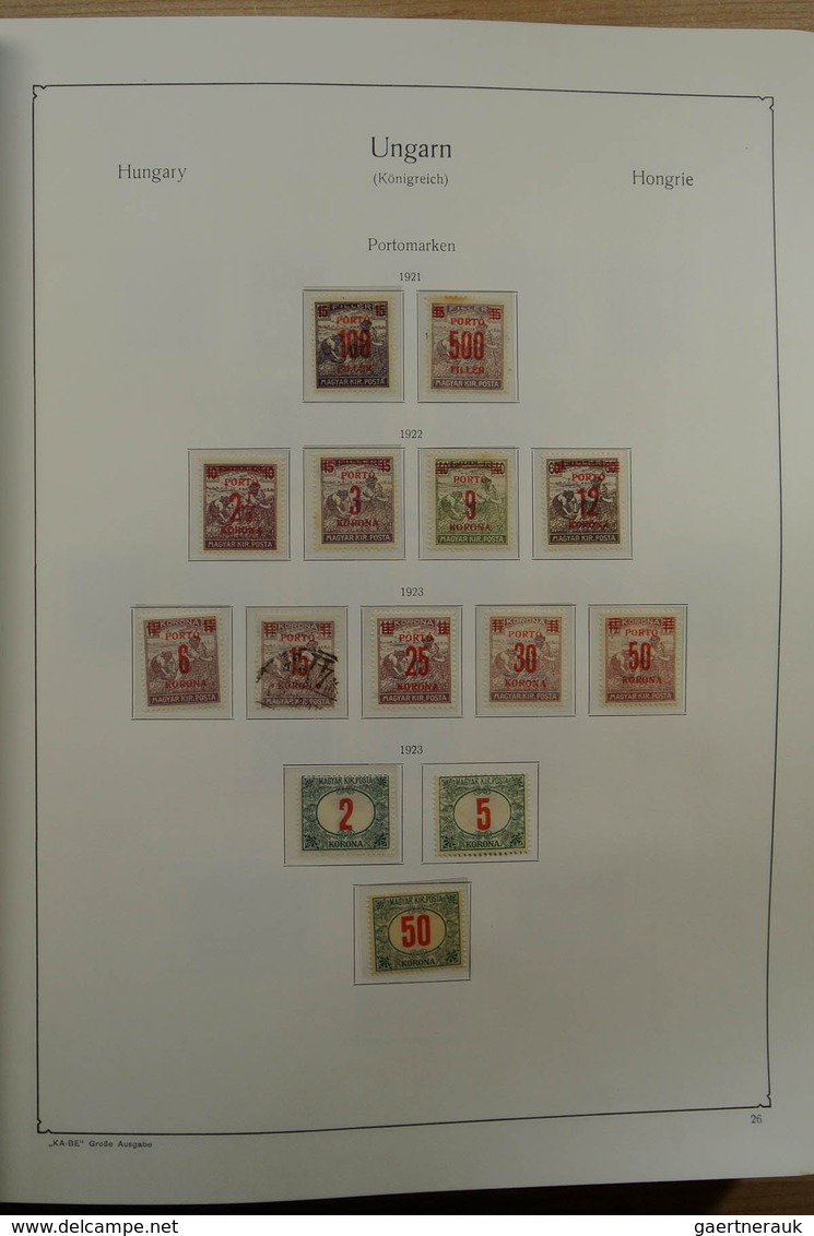 Ungarn: 1871-1983. Very well filled, MNH, mint hinged and used collection Hungary 1841-1983 in 3 Kab