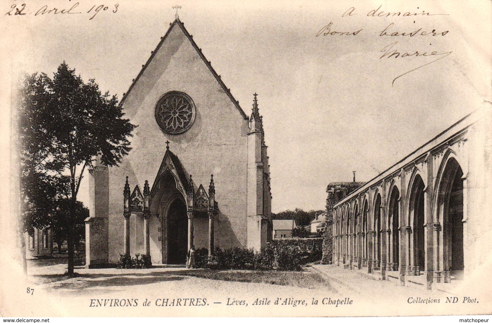 ENVIRONS DE CHARTRES - LÈVES, ASILE D'ALIGRE, LA CHAPELLE - Lèves