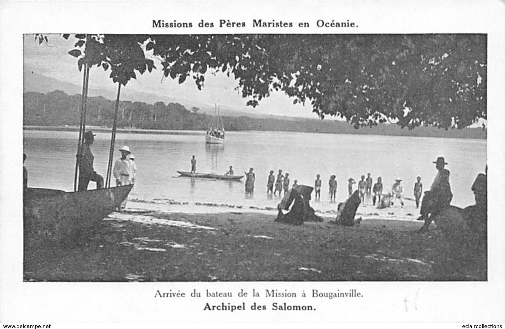 Océanie. Salomon . Un Lot De  4 Cartes. Sujets Divers Mission Des Pères Maristes       (voir Scan) - Isole Salomon