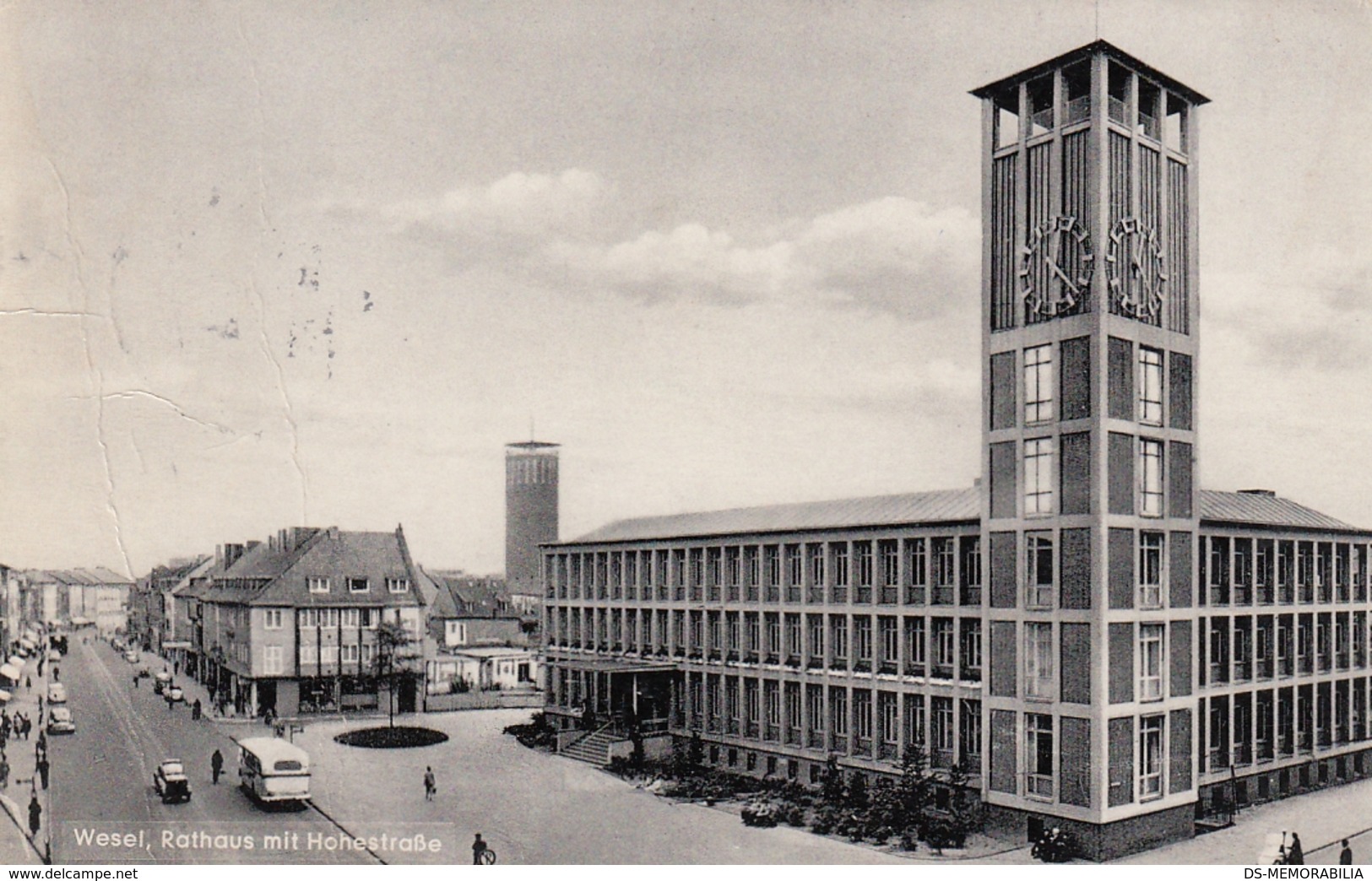 Wesel - Rathaus Mit Hohestrasse 1964 - Wesel