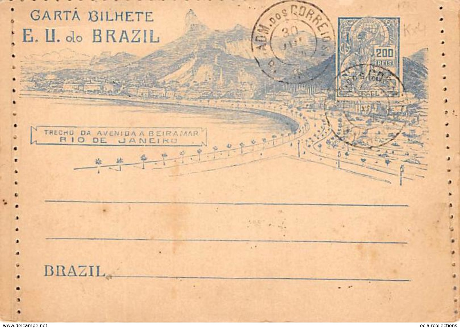 Brazil. Brésil.  Carta Bilhete.  Rio De Janeiro    Carte Lettre.non écrite A L Intérieur     (voir Scan) - Rio De Janeiro