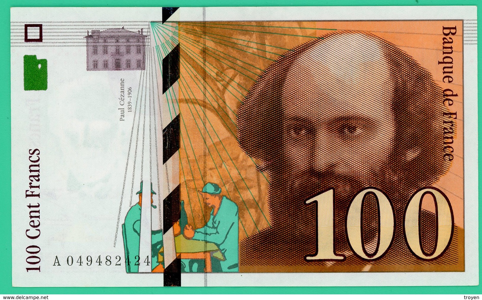 100 Francs - France -  Sézanne - 1998 - N° A049482424  -  Spl  - - 100 F 1997-1998 ''Cézanne''