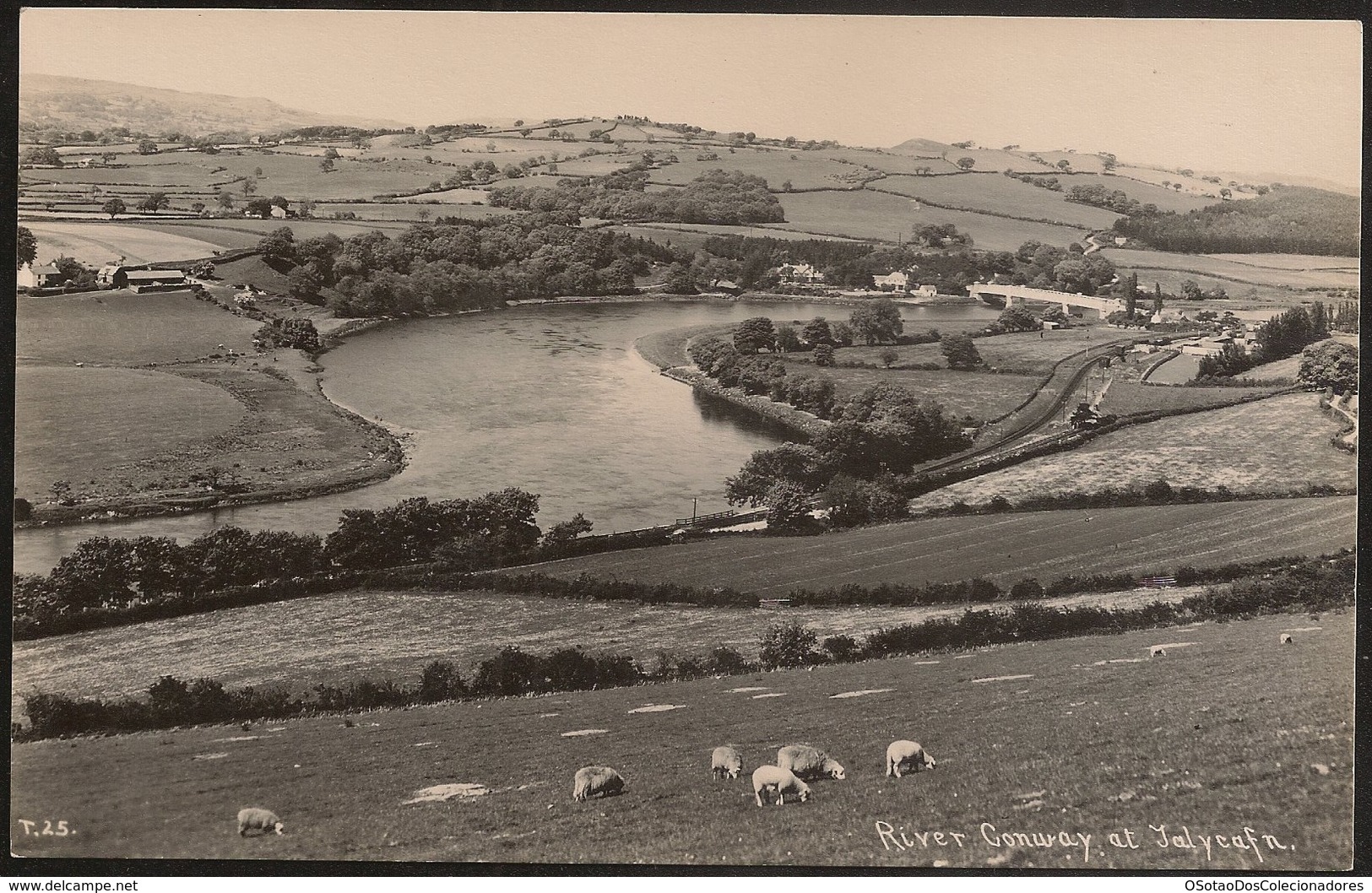 Postcard Wales - River Conway At Tal Y Cafn - United Kingdom - Caernarvonshire